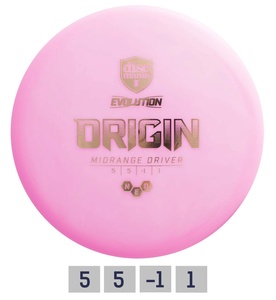 Discgolf Midrange Driver NEO ORIGIN  5/5/-1/1 Pink